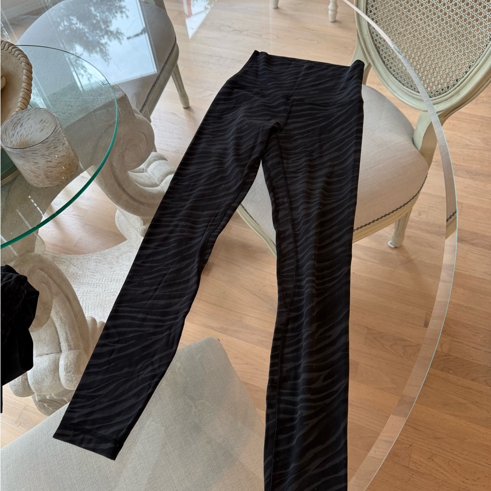 Lululemon Black Zebra Print Women's leggings